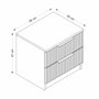 Hanah Home Mesita de Noche Kale Plus - 7910 Blanco